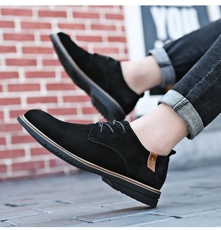 Herren Schnürschuhe ⎜ Bequeme Leder-Schuhe im Casual-Stil für Frühling und Alltag