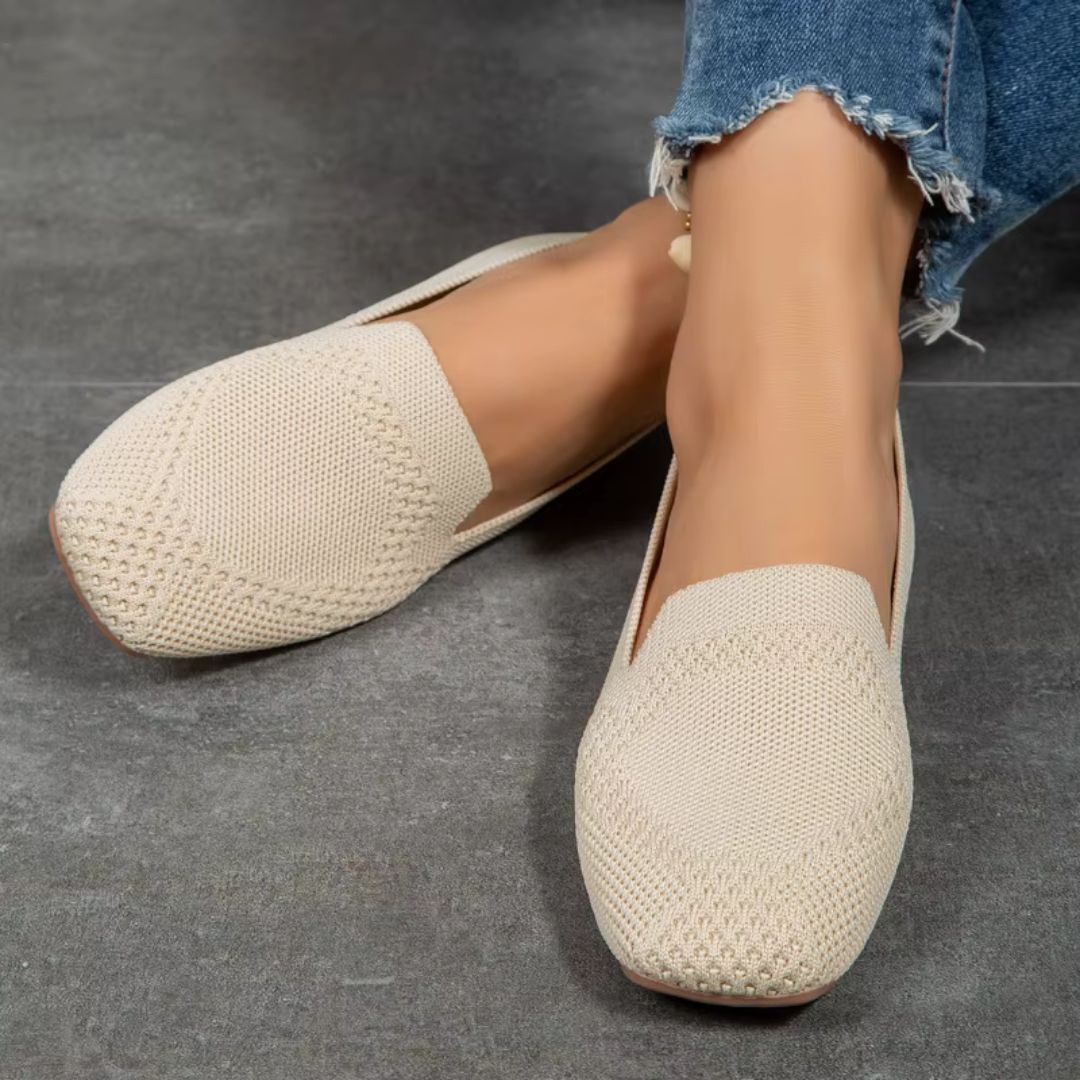 Loafers für Damen ⎜ Bequeme Flats aus atmungsaktivem Stoff mit modernem Design und flacher Sohle