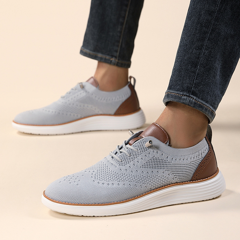 Herren Sneakers ⎜ Atmungsaktive Flyknit-Schuhe für den Alltag mit Bequemem Tragekomfort