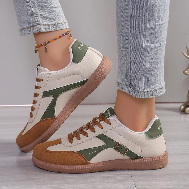 Sneaker für Damen ⎜ Bequeme Schuhe mit Klassischem Design und Rundem Zehenbereich für Alltag und Komfort