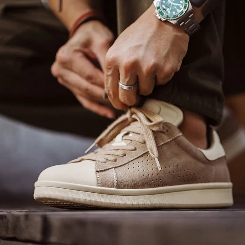 Herren Sneakers ⎜ Trendige Retro-Schuhe im Low-Top-Design für komfortablen Alltag