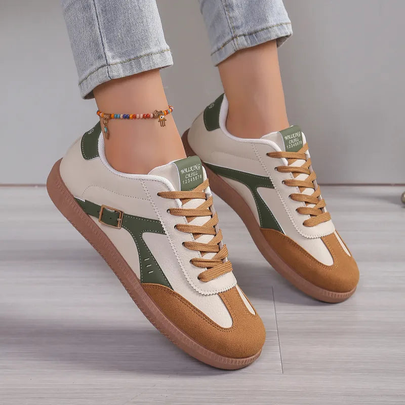 Sneaker für Damen ⎜ Bequeme Schuhe mit Klassischem Design und Rundem Zehenbereich für Alltag und Komfort