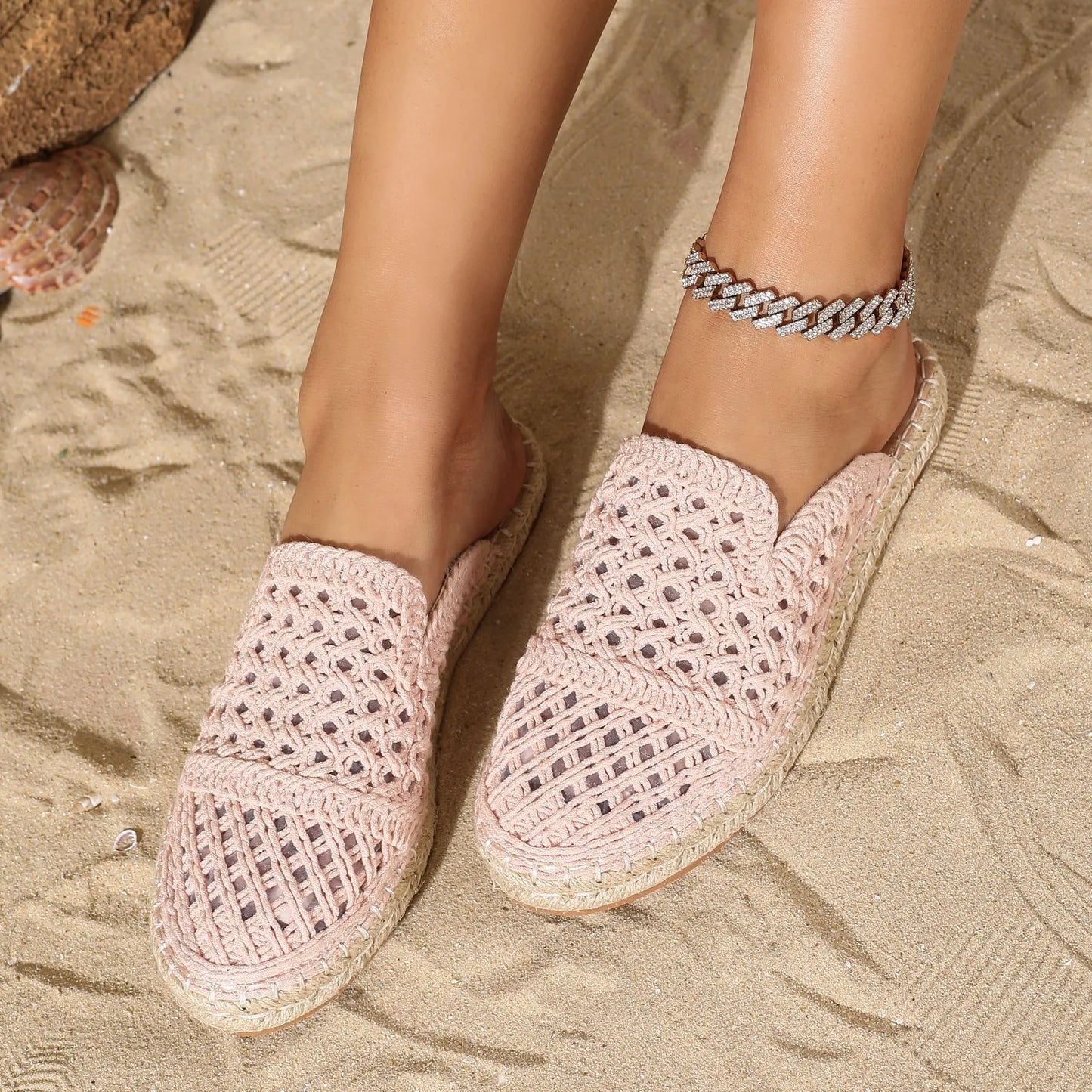 Damen Halbschlupfschuhe mit Geschlossener Kappe ⎜ Luftiges Design und Bequeme Passform für Sommer und Freizeit