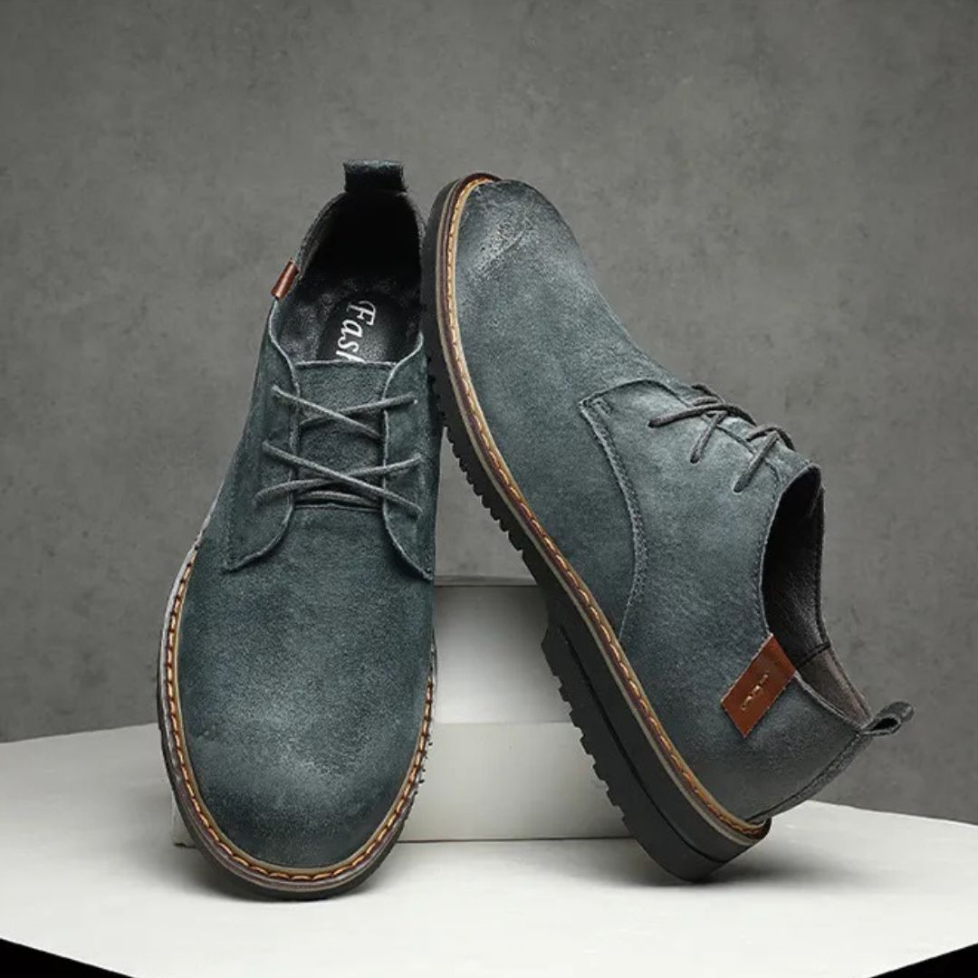 Herren Schnürschuhe ⎜ Bequeme Leder-Schuhe im Casual-Stil für Frühling und Alltag