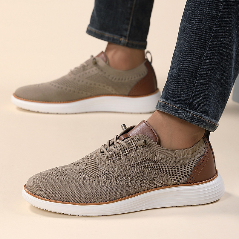 Herren Sneakers ⎜ Atmungsaktive Flyknit-Schuhe für den Alltag mit Bequemem Tragekomfort
