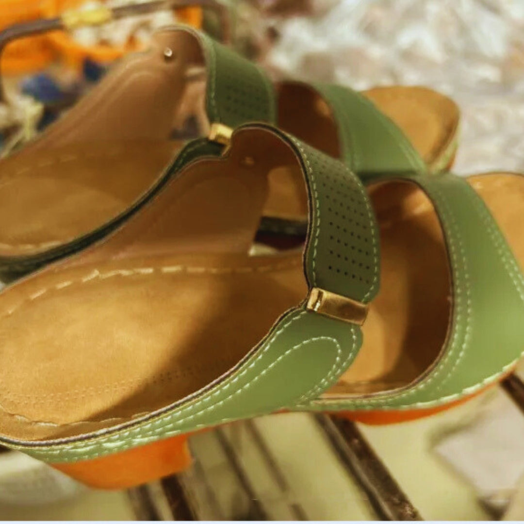 High-Heel-Sandalen für Damen ⎜ Bequeme Freizeitschuhe mit Dicker Sohle und Rutschfestem Blockabsatz für Den Sommer