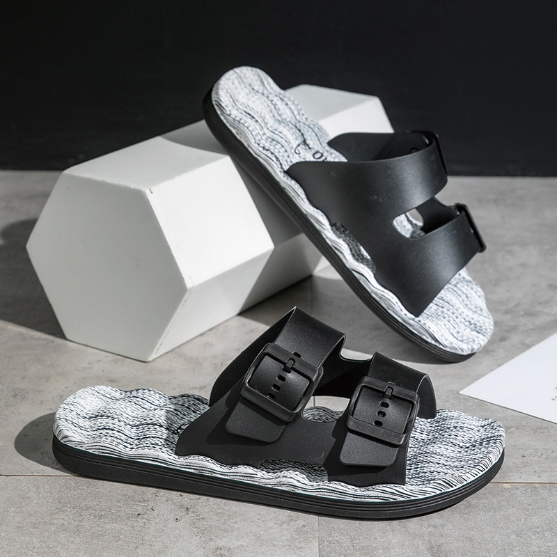 Rutschfeste Slipper für Herren ⎜ Strapazierfähige Plattform-Schuhe für den Alltag