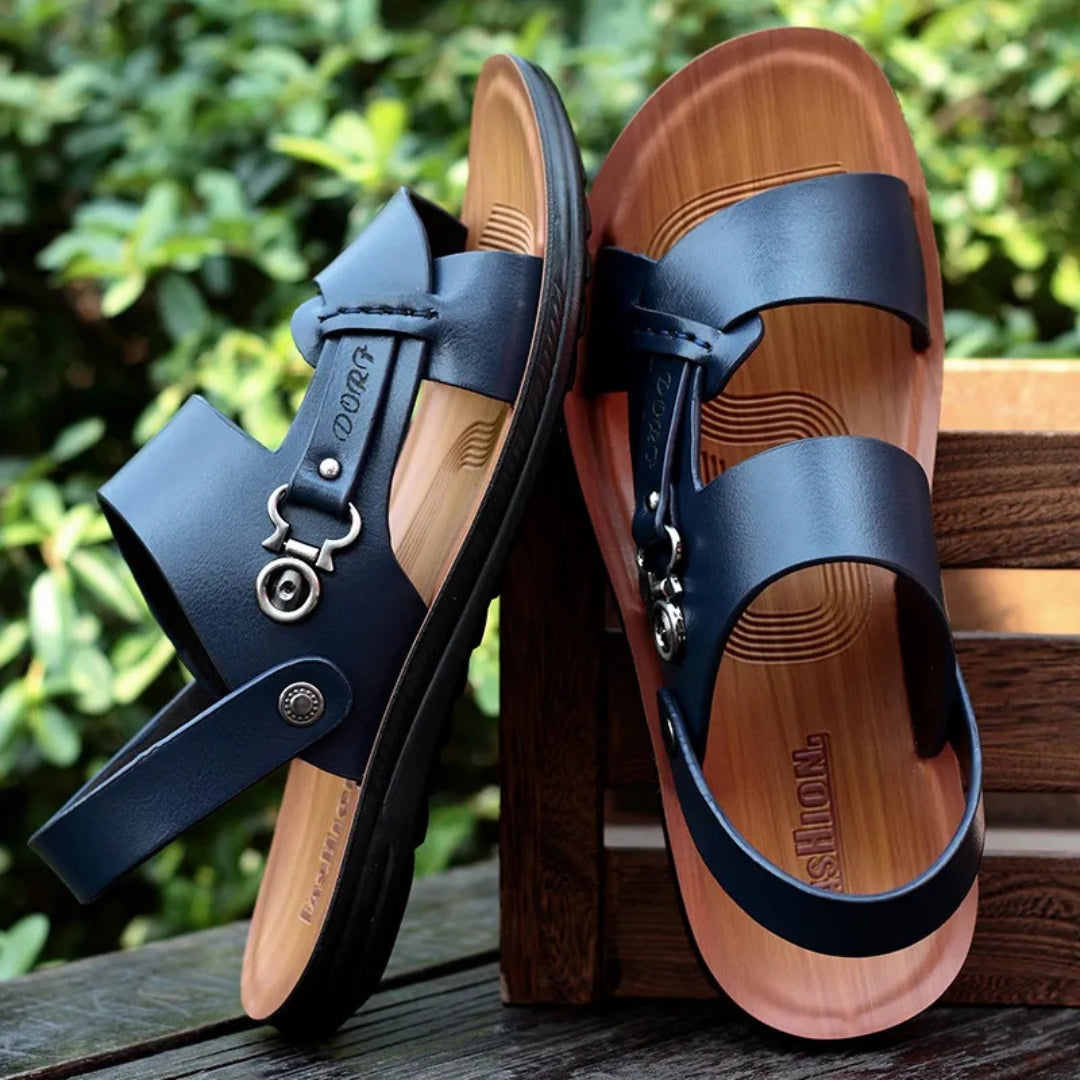 Strandschuhe für Herren ⎜ Modische Peep-Toe Slipper für Den Sommer
