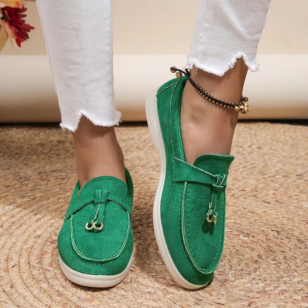Slip-on Loafers für Damen ⎜ Modische Mokassins mit bequemem Gummizug und eleganter Optik