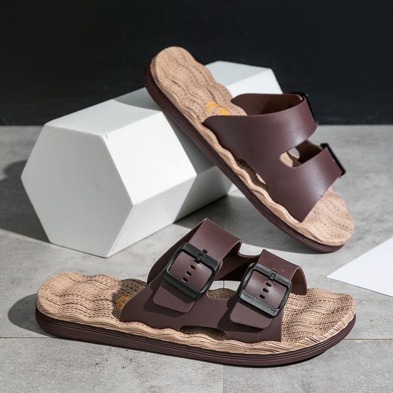 Rutschfeste Slipper für Herren ⎜ Strapazierfähige Plattform-Schuhe für den Alltag