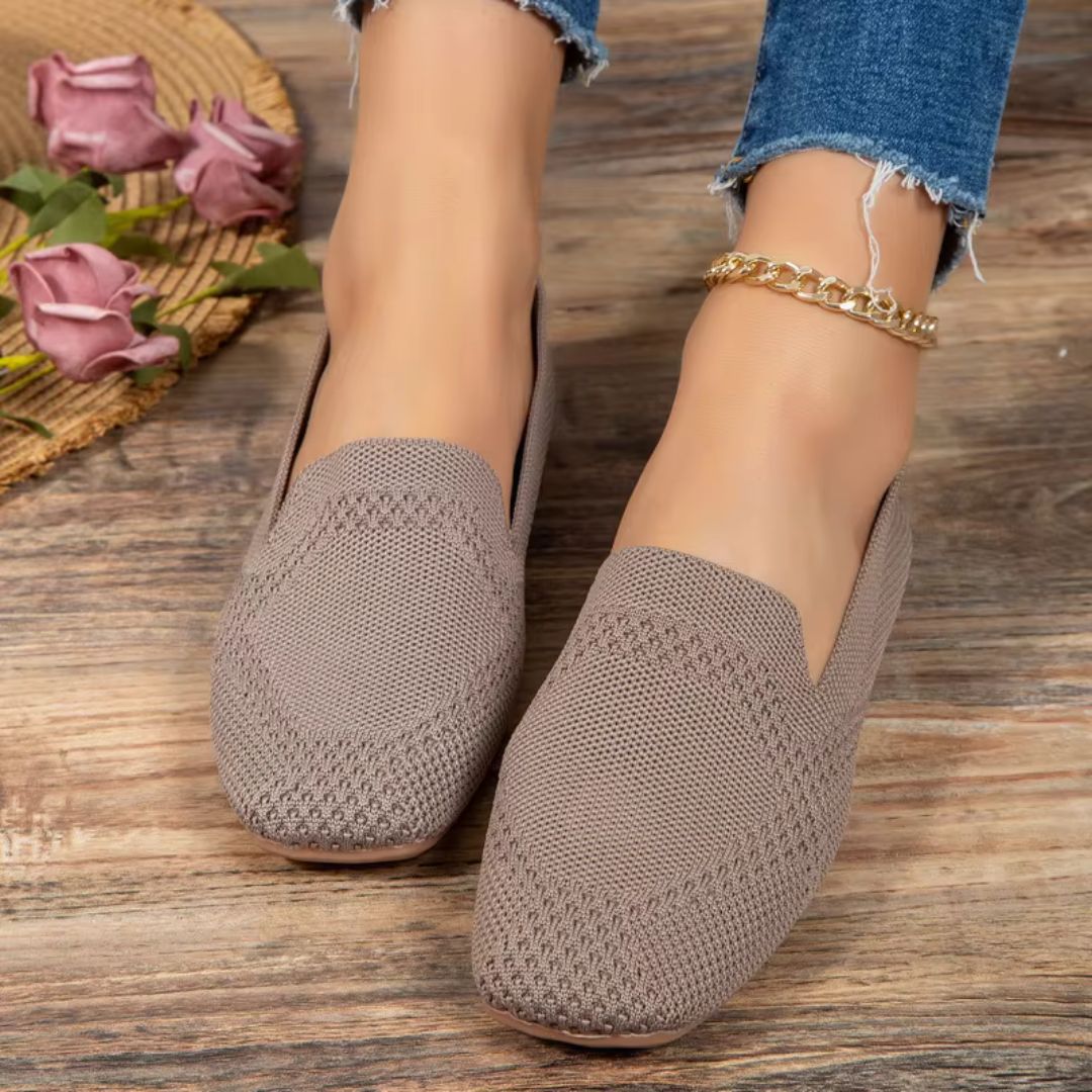 Loafers für Damen ⎜ Bequeme Flats aus atmungsaktivem Stoff mit modernem Design und flacher Sohle