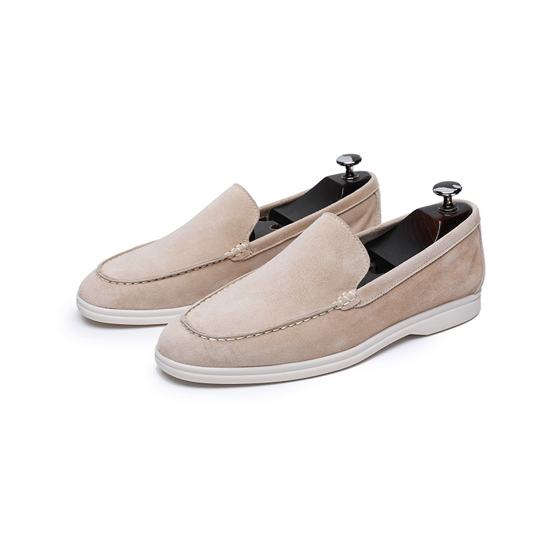 Herren Loafer ⎜ Bequeme Slip-On Schuhe im Retro-Stil aus Wildleder für den Alltag