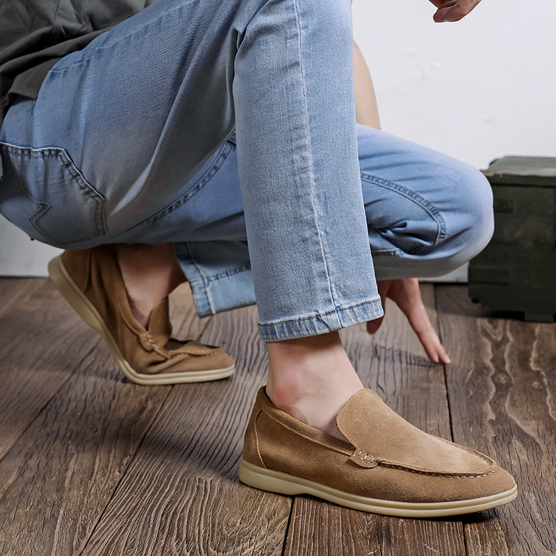 Herren Slip-On Mokassins ⎜ Bequeme Wildleder-Schuhe für den Herbst in mehreren Farben