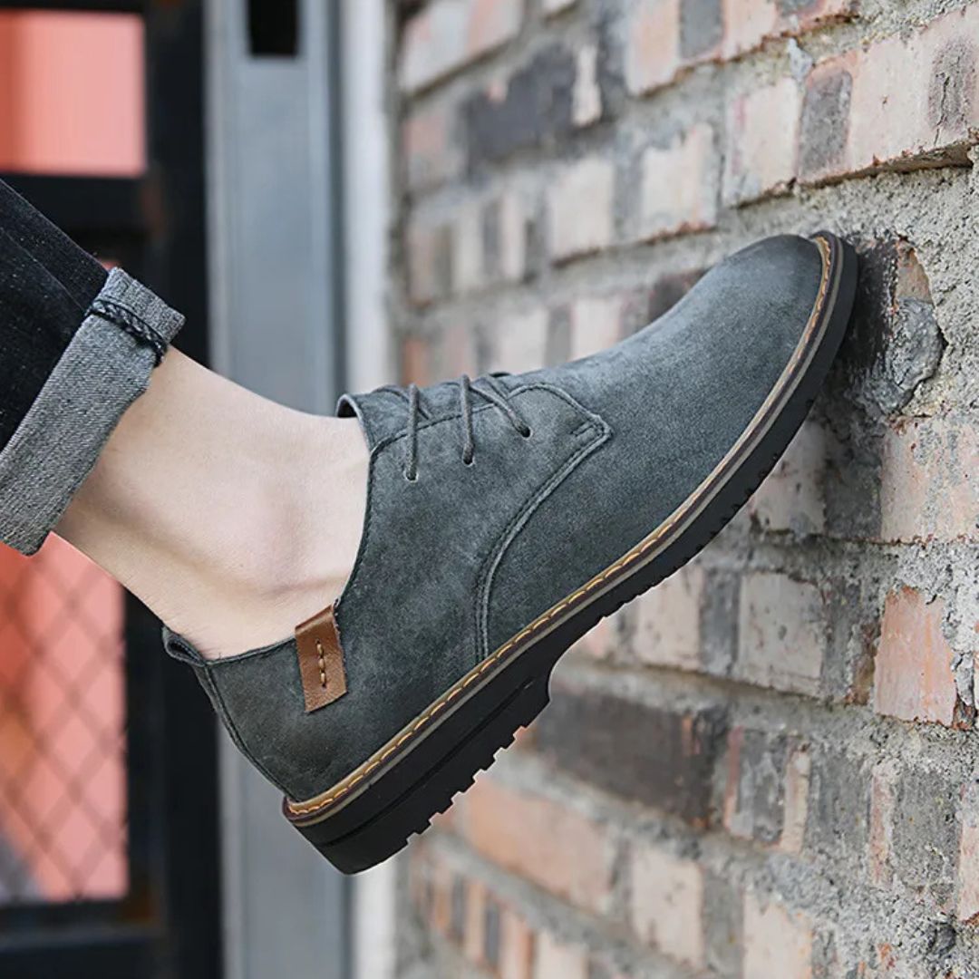Herren Schnürschuhe ⎜ Bequeme Leder-Schuhe im Casual-Stil für Frühling und Alltag