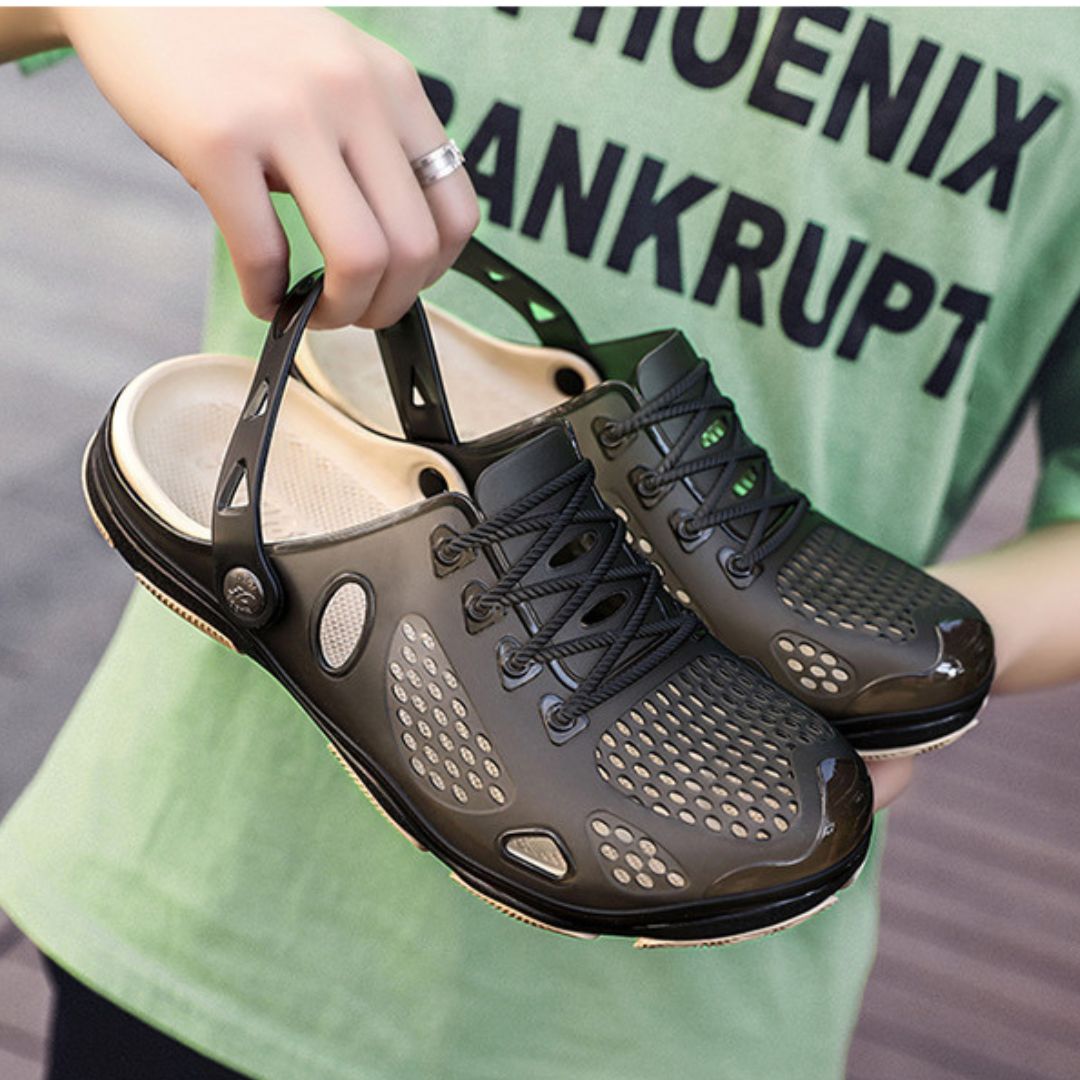 Herren Sandalen für den Sommer ⎜ Rutschfeste Mehrzweck-Schuhe mit Atmungsaktivem Design