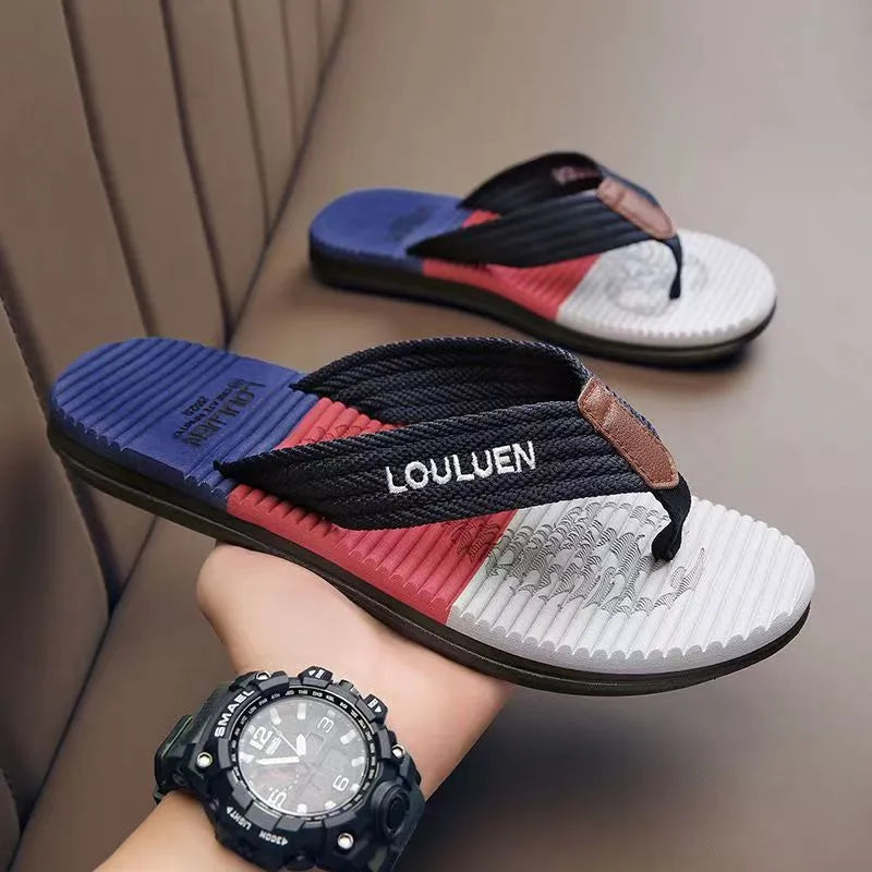 Sommer Flip-Flops für Herren ⎜ Modische Strandschuhe für Freizeit und Urlaub
