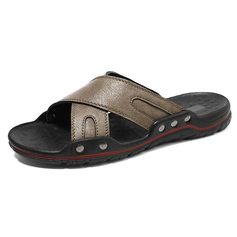 Herren Sandalen ⎜ Bequeme Outdoor-Schuhe mit verstellbarem Riemen für den Sommer
