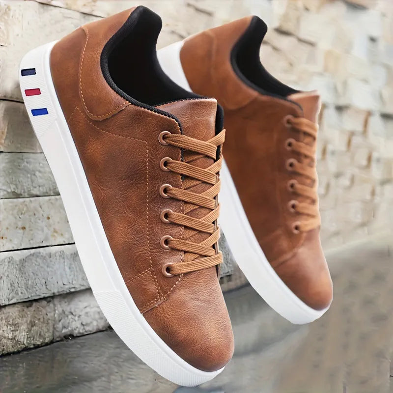 Herren Casual Sneakers ⎜ Trendige Freizeitschuhe mit Hochwertigem Kunstleder und Sportlichem Design