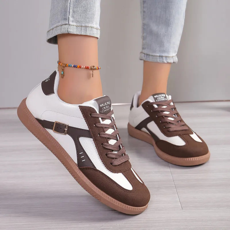 Sneaker für Damen ⎜ Bequeme Schuhe mit Klassischem Design und Rundem Zehenbereich für Alltag und Komfort