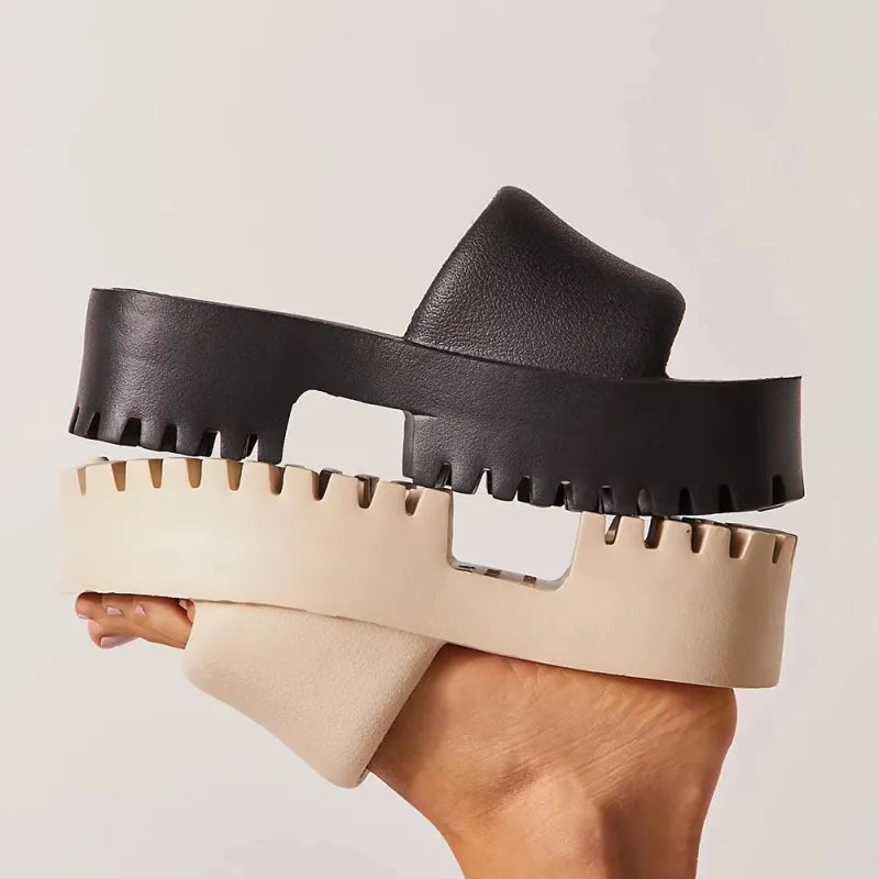 Plattform-Slipper für Damen ⎜ Bequeme High Heels mit EVA-Sohle für stilvollen Komfort