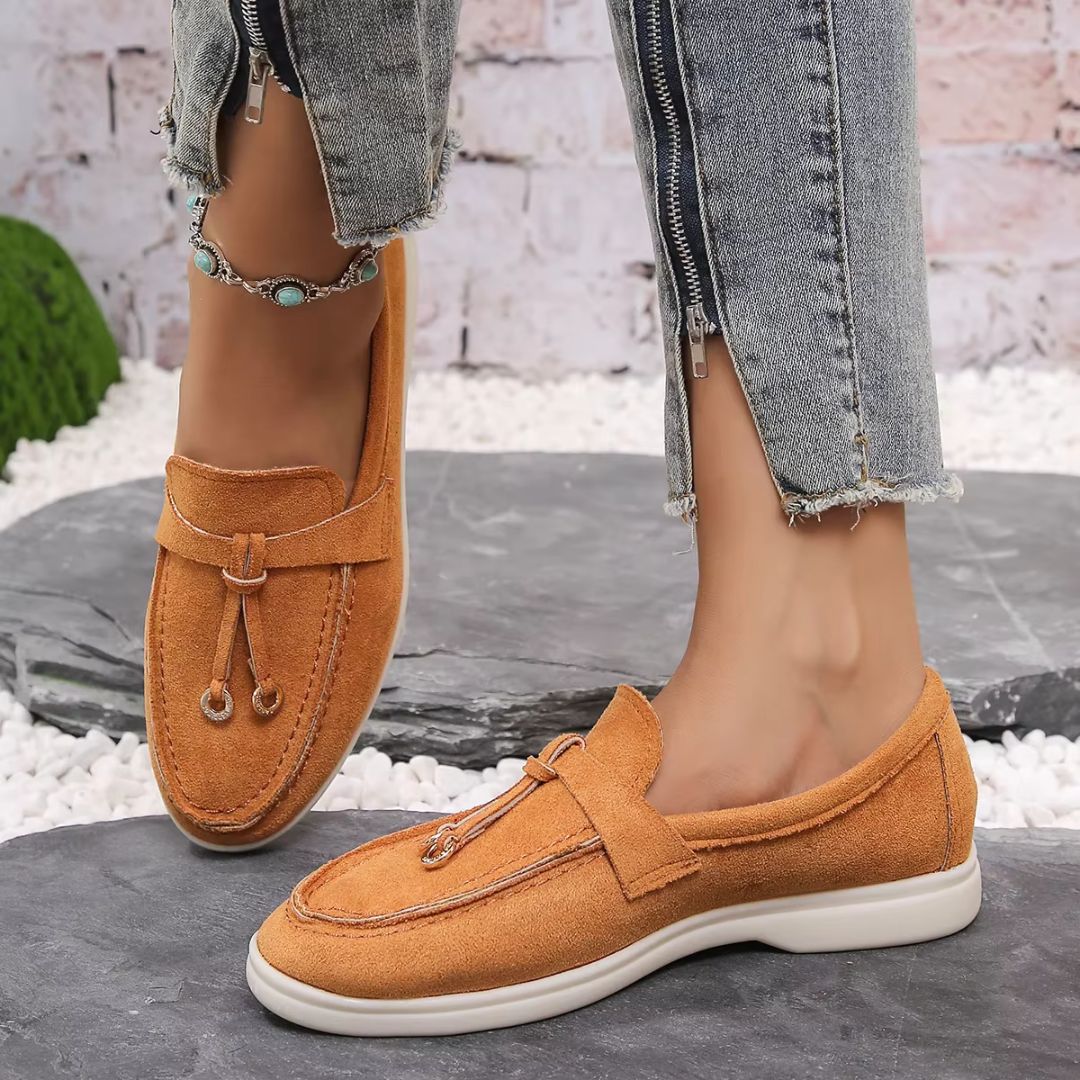 Slip-on Loafers für Damen ⎜ Modische Mokassins mit bequemem Gummizug und eleganter Optik