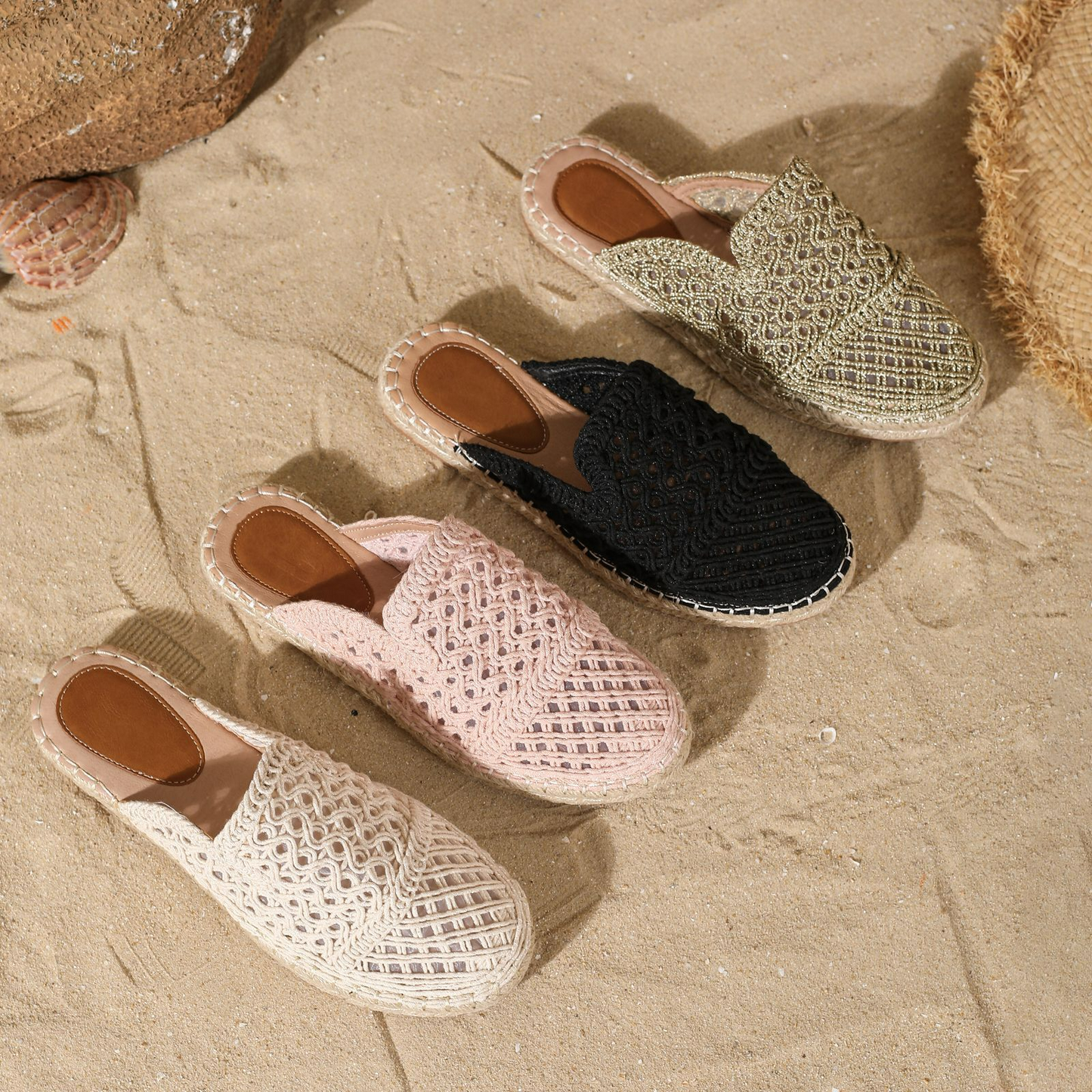 Damen Halbschlupfschuhe mit Geschlossener Kappe ⎜ Luftiges Design und Bequeme Passform für Sommer und Freizeit