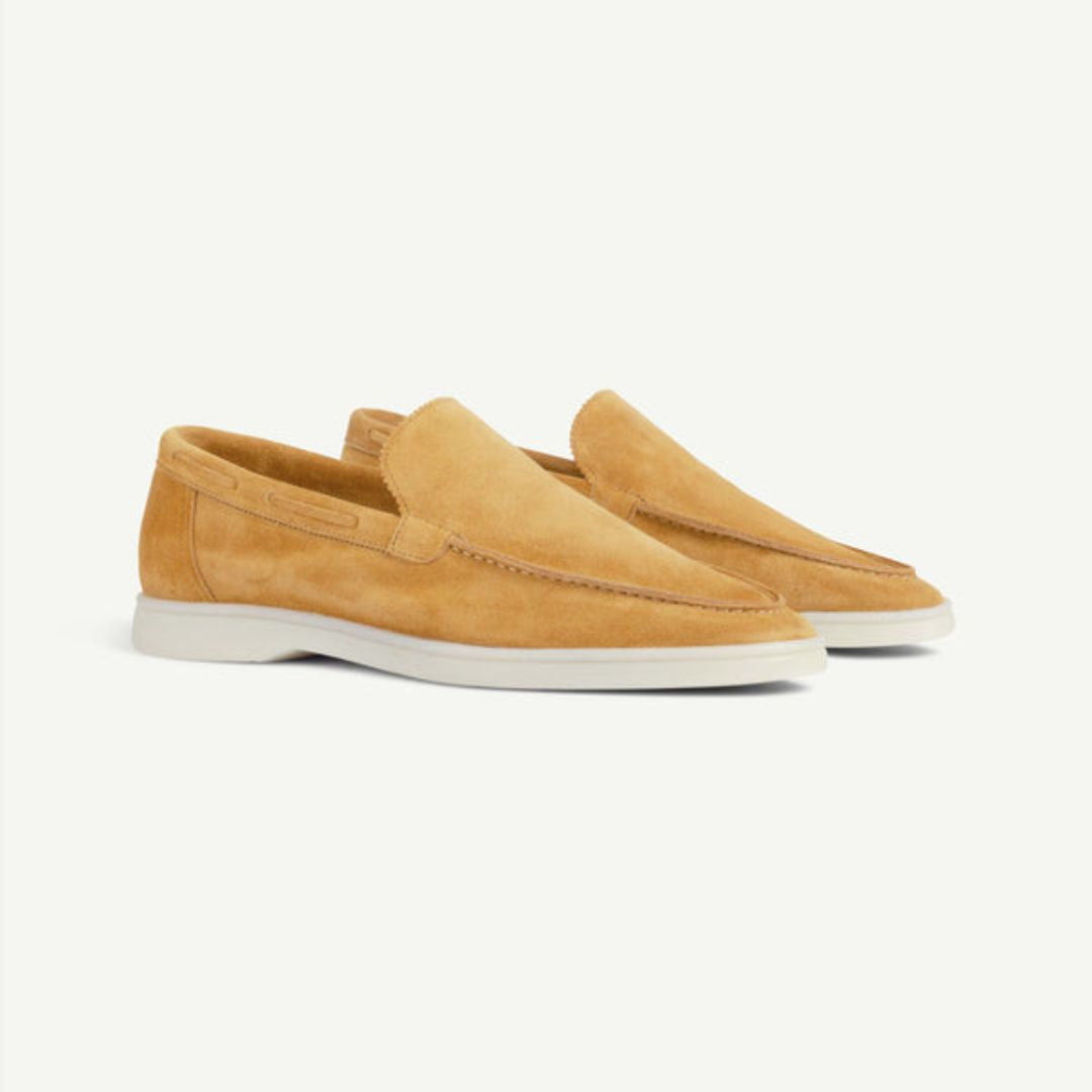 Herren Slip-On Mokassins ⎜ Bequeme Freizeitschuhe aus Wildleder für den Sommer