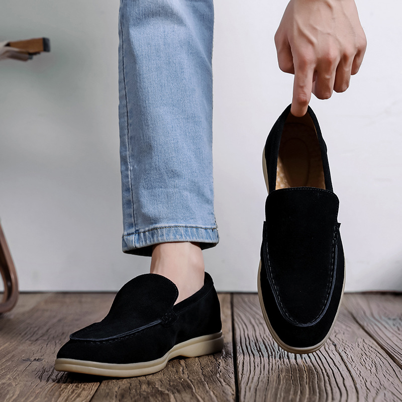 Herren Slip-On Mokassins ⎜ Bequeme Wildleder-Schuhe für den Herbst in mehreren Farben