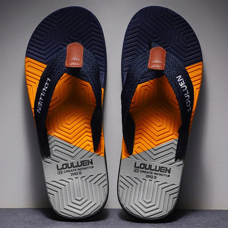 Sommer Flip-Flops für Herren ⎜ Modische Strandschuhe für Freizeit und Urlaub