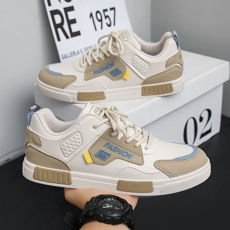 Herren Sneakers ⎜Bequeme Freizeitschuhe aus Leder mit speziellem Design für Sport und Alltag
