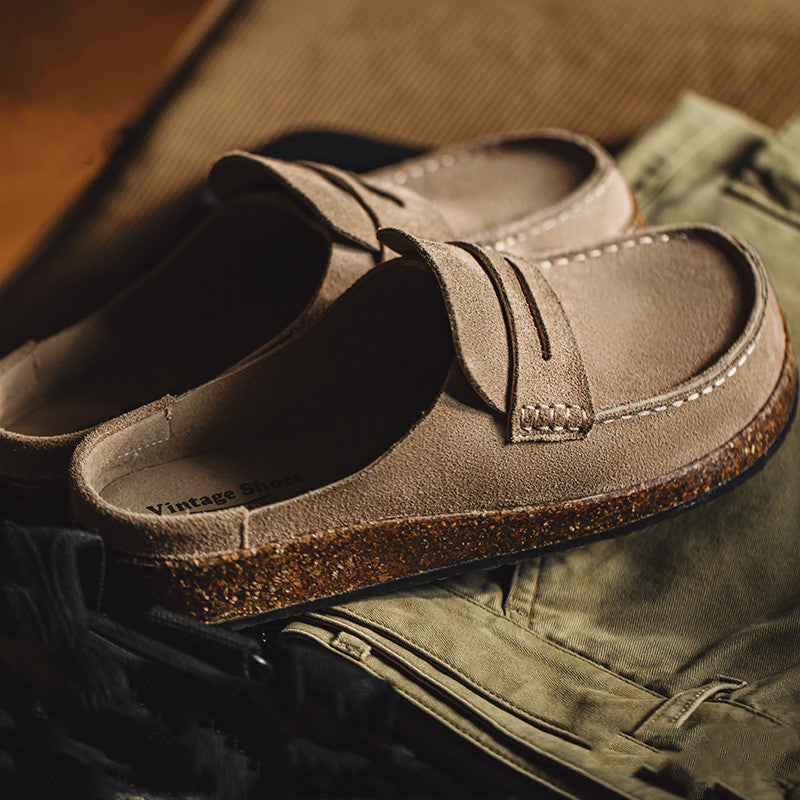 Herren Hausschuhe für den Alltag ⎜ Bequeme Slipper mit Dickem Korksohlen-Design und Modernem Look
