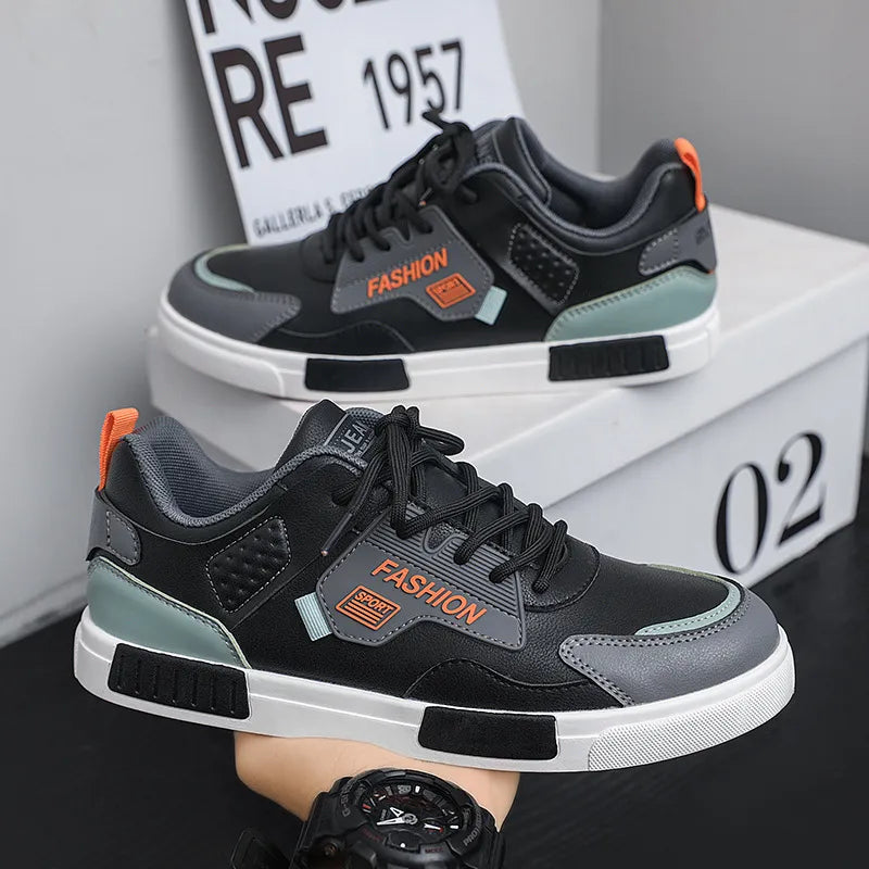 Herren Sneakers ⎜Bequeme Freizeitschuhe aus Leder mit speziellem Design für Sport und Alltag