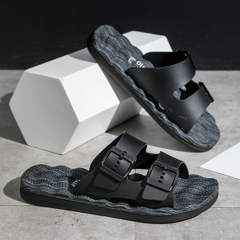 Rutschfeste Slipper für Herren ⎜ Strapazierfähige Plattform-Schuhe für den Alltag