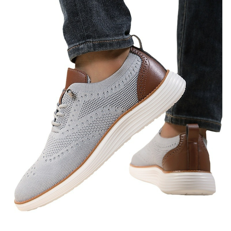 Herren Sneakers ⎜ Atmungsaktive Flyknit-Schuhe für den Alltag mit Bequemem Tragekomfort