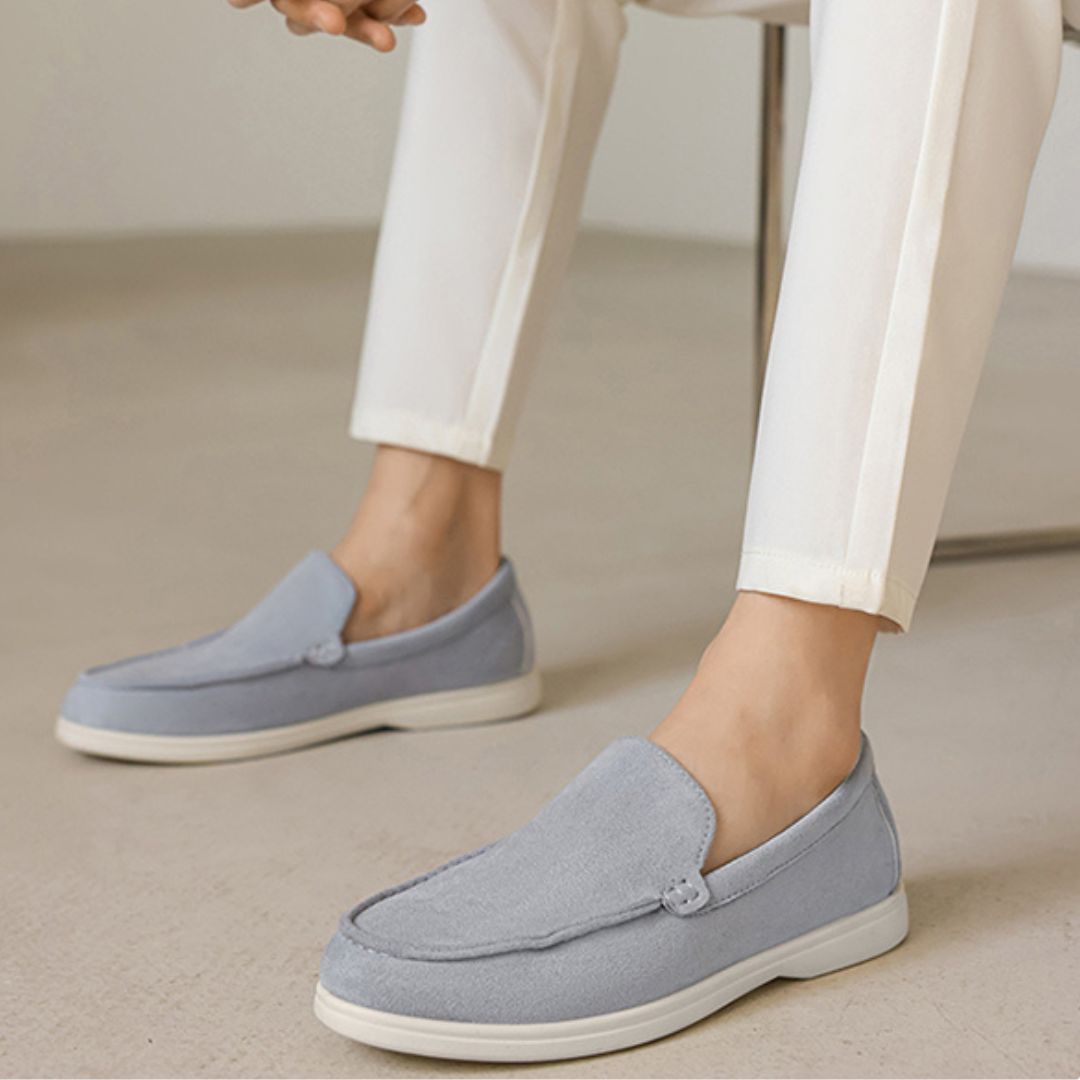 Herren Slip-On Mokassins ⎜ Leichte Wildleder-Schuhe für den Sommer und Freizeit