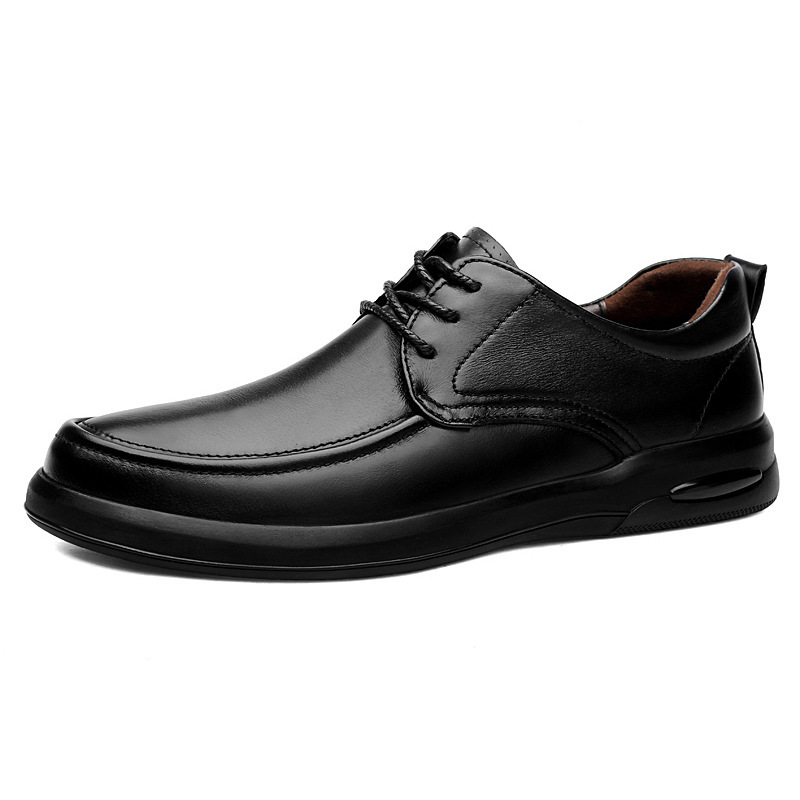 Herren Lederschuhe ⎜ Bequeme Schnürer im Business-Design mit weicher Sohle für den Alltag