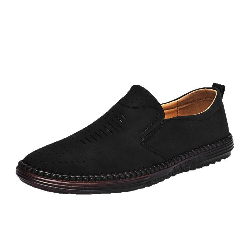Herren Slip-On Schuhe ⎜ Bequeme Freizeit-Schuhe aus hochwertigem Leder für den Alltag