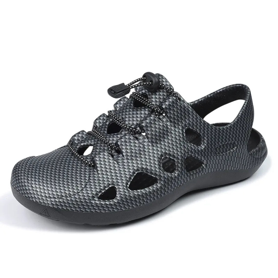 Casual Sandalen für Herren ⎜ Weiche Rutschfeste Outdoor-Strandschuhe mit Lochdesign