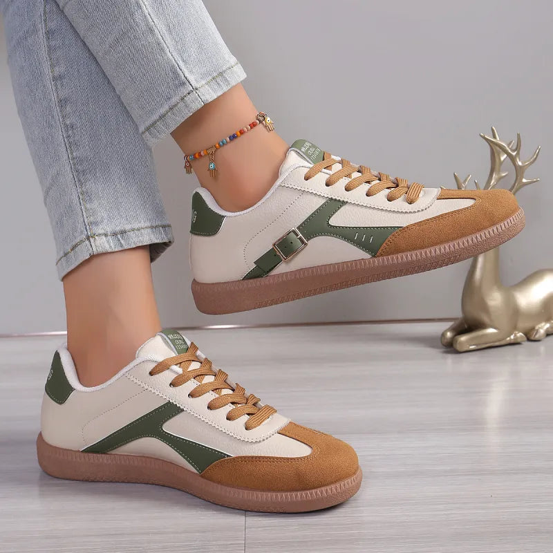 Sneaker für Damen ⎜ Bequeme Schuhe mit Klassischem Design und Rundem Zehenbereich für Alltag und Komfort