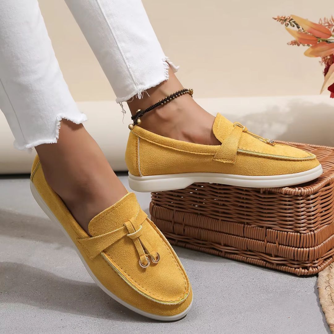 Slip-on Loafers für Damen ⎜ Modische Mokassins mit bequemem Gummizug und eleganter Optik