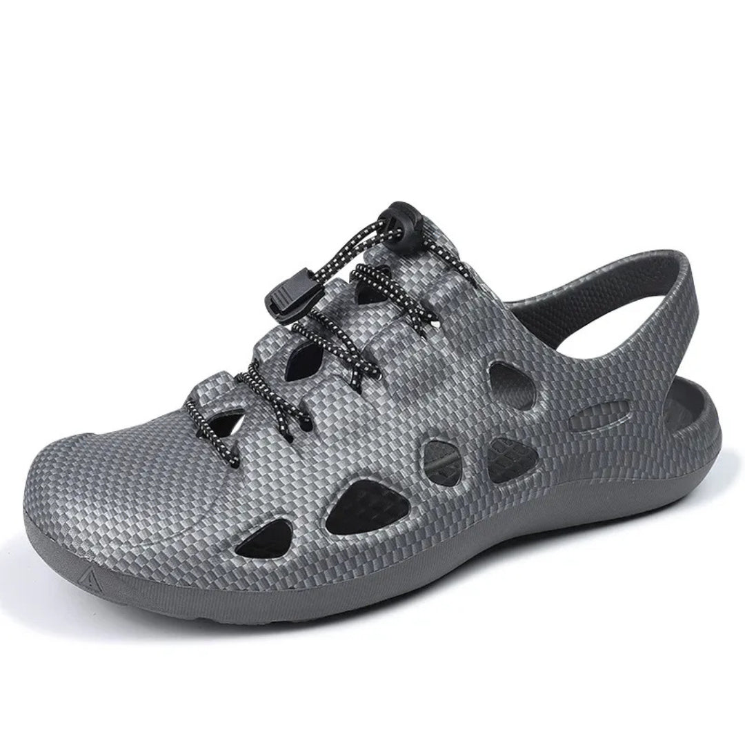 Casual Sandalen für Herren ⎜ Weiche Rutschfeste Outdoor-Strandschuhe mit Lochdesign