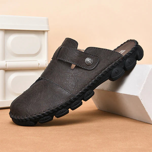 Sommer Slipper für Herren ⎜ Handgefertigte Freizeitschuhe mit modischer Naht für Outdoor und Alltag