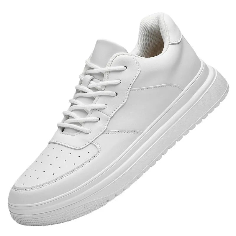 Herren Skateboard Sneaker ⎜ Atmungsaktive Schuhe mit Verstecktem Höhen-Boost und Soft-Bottom-Sohle
