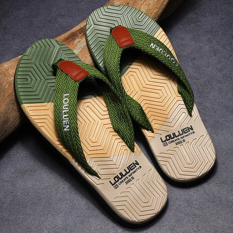 Sommer Flip-Flops für Herren ⎜ Modische Strandschuhe für Freizeit und Urlaub