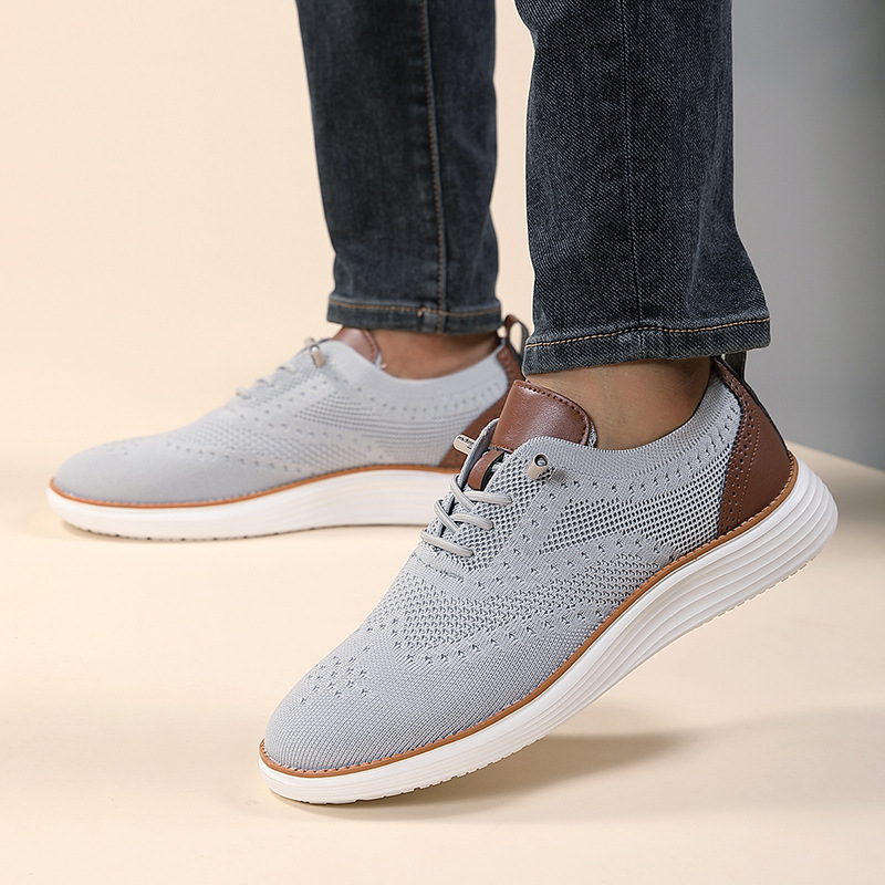 Herren Sneakers ⎜ Atmungsaktive Flyknit-Schuhe für den Alltag mit Bequemem Tragekomfort