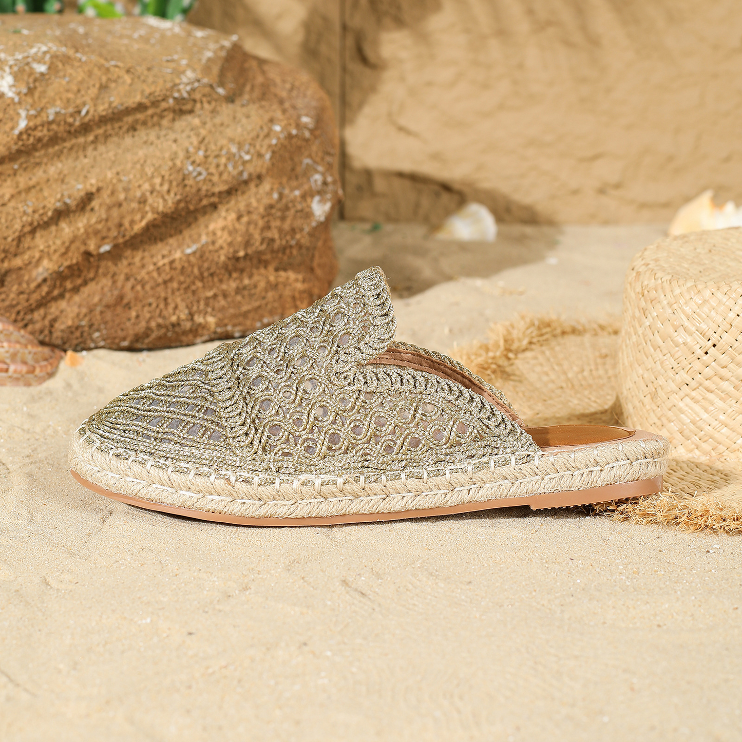 Damen Halbschlupfschuhe mit Geschlossener Kappe ⎜ Luftiges Design und Bequeme Passform für Sommer und Freizeit
