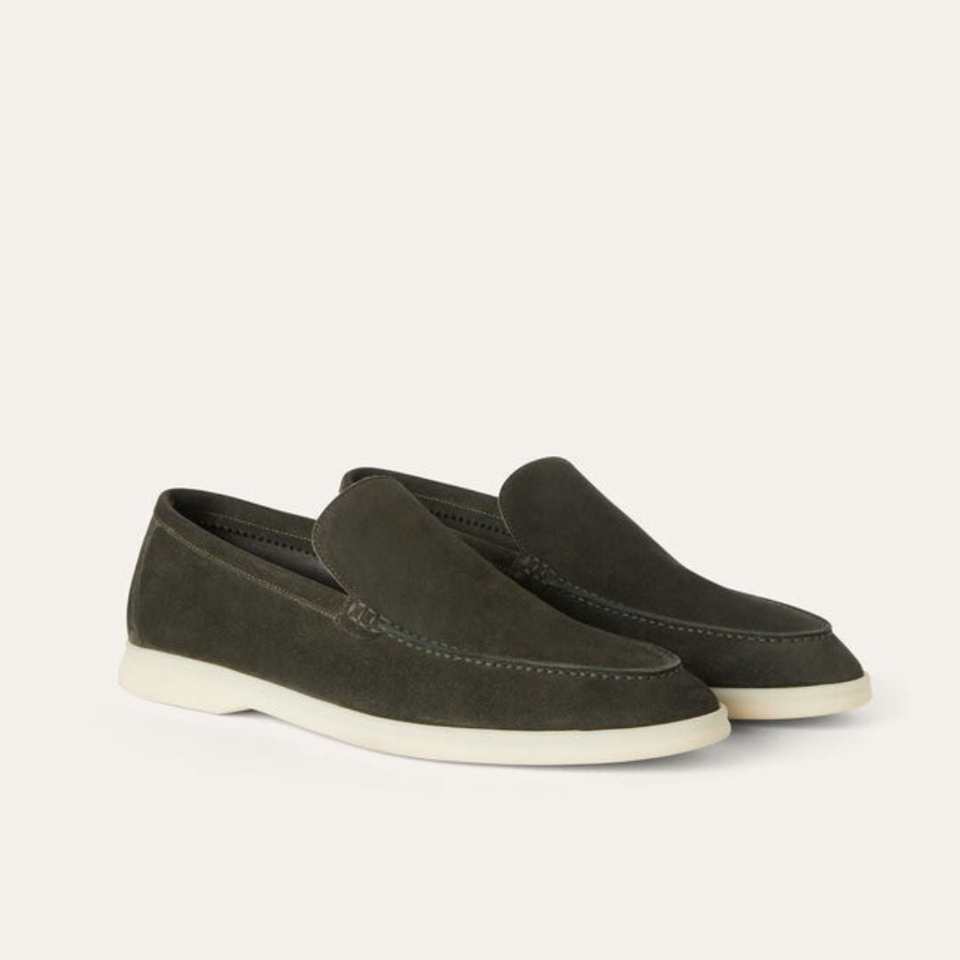 Herren Slip-On Mokassins ⎜ Bequeme Freizeitschuhe aus Wildleder für den Sommer
