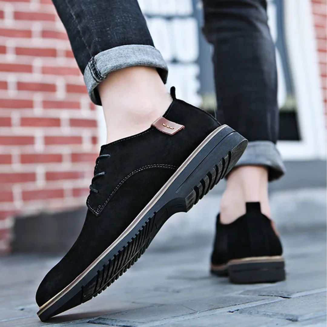 Herren Schnürschuhe ⎜ Bequeme Leder-Schuhe im Casual-Stil für Frühling und Alltag