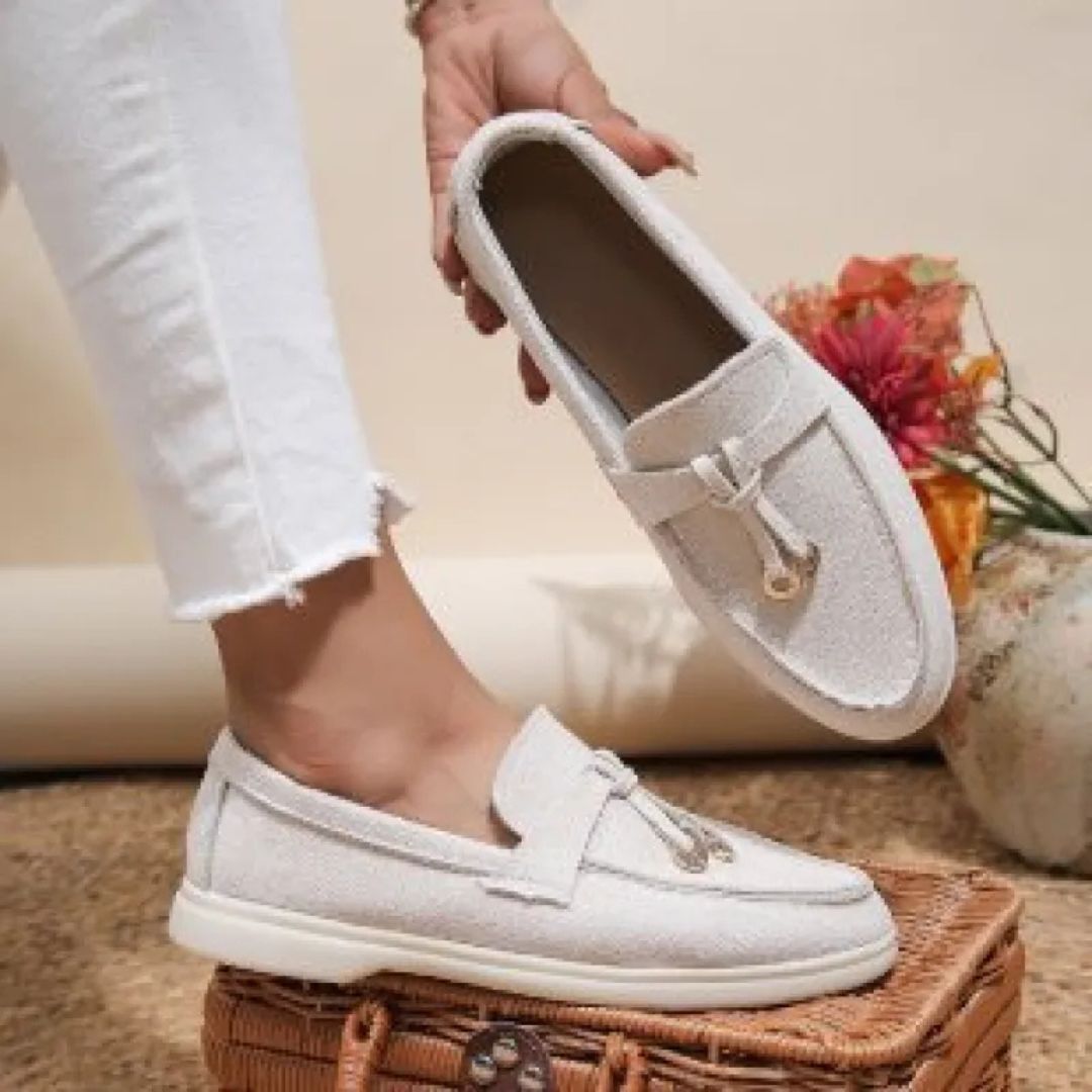 Slip-on Loafers für Damen ⎜ Modische Mokassins mit bequemem Gummizug und eleganter Optik