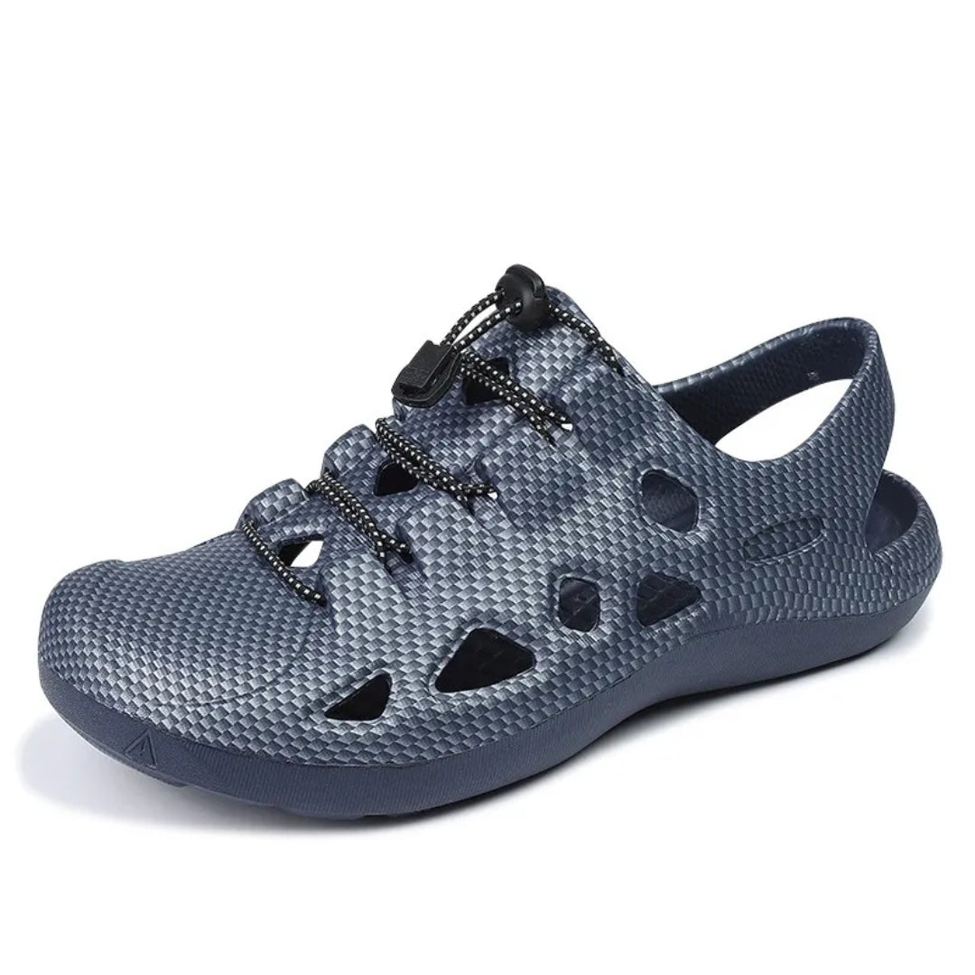 Casual Sandalen für Herren ⎜ Weiche Rutschfeste Outdoor-Strandschuhe mit Lochdesign